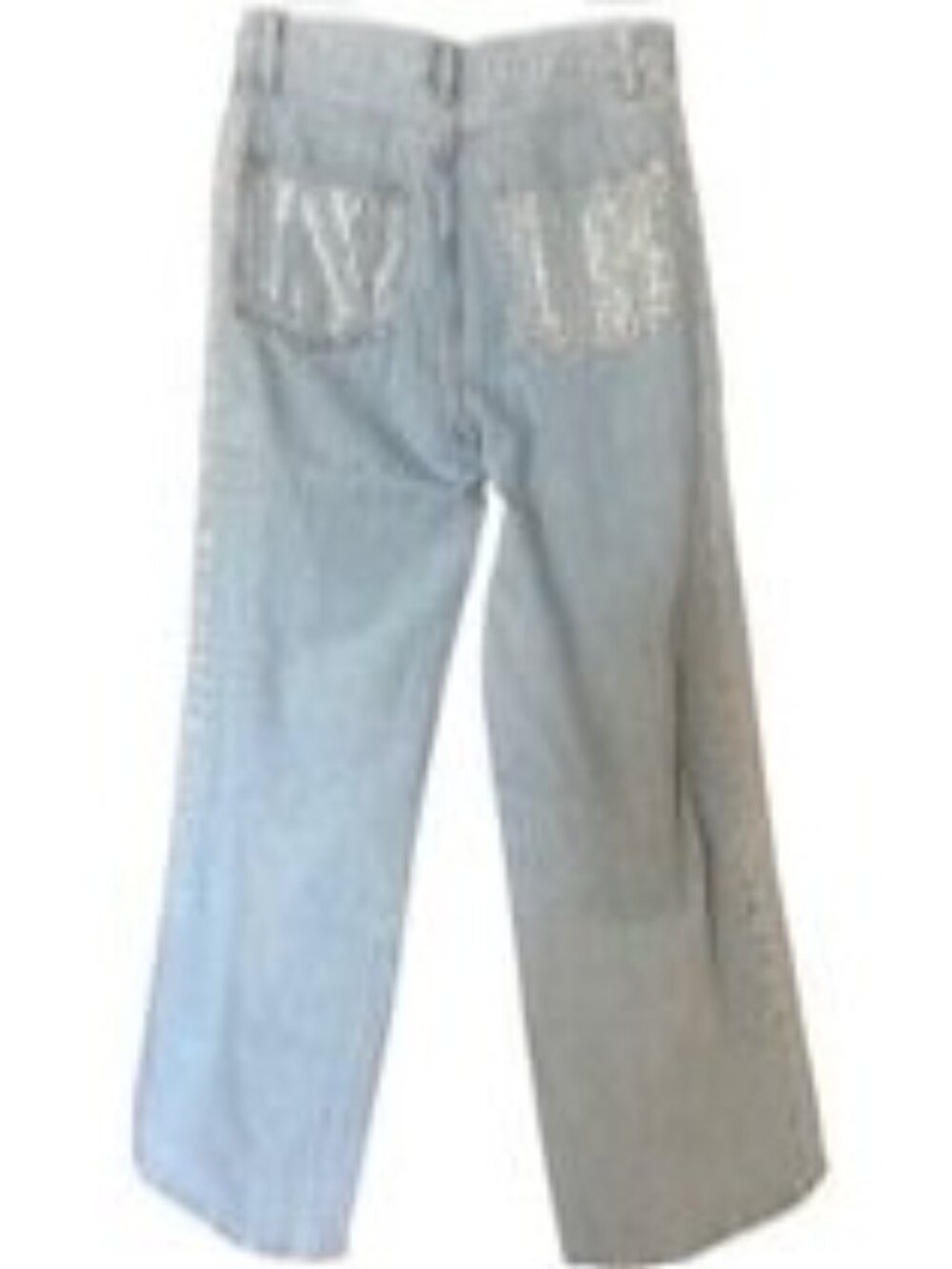 Pilcro Sequin Skater High-Rise Wide-Leg Jeans Size 27 New - Picture 4 of 16